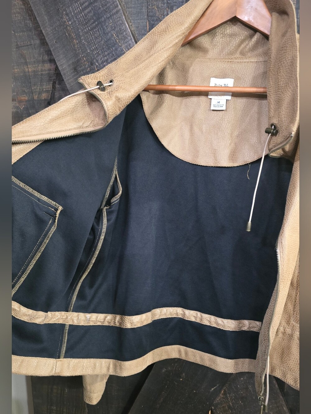 Ruby Rd. Women's Tan Zip-Front Lightweight Jacket Large - Picture 5 of 8
